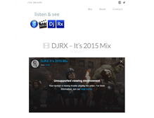 Tablet Screenshot of djrx.com